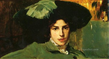  sombrero Pintura - María Con Sombrero pintor Joaquín Sorolla